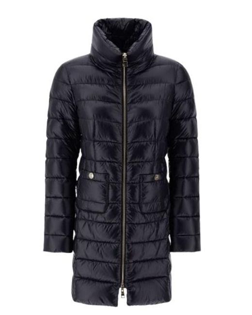 Herno Blue Turtleneck Down Jacket