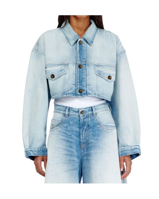 DIESEL Blue De-Malley- Denim Jacket