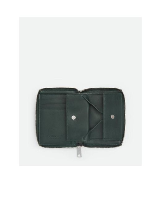 Bottega Veneta Green Box Zipper Wallet for men