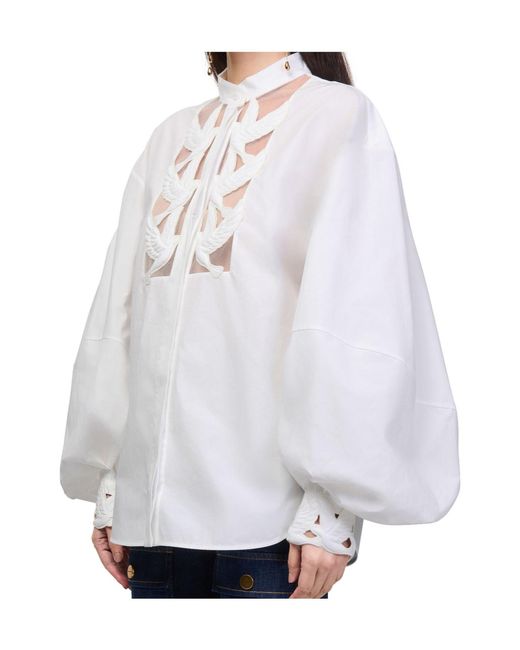Zimmermann White Long-Sleeved Cover-Up