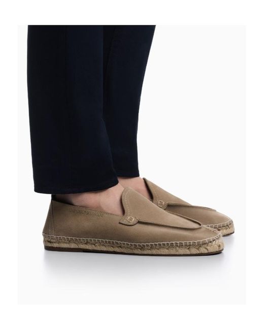 Emporio Armani Natural Logo Trim Espadrilles for men