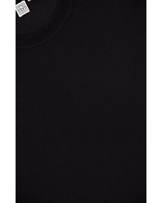 Totême  Black Totême Crewneck T-Shirt Dress