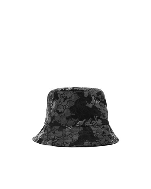 Gucci Black Classic Tiedye Bucket Hat for men