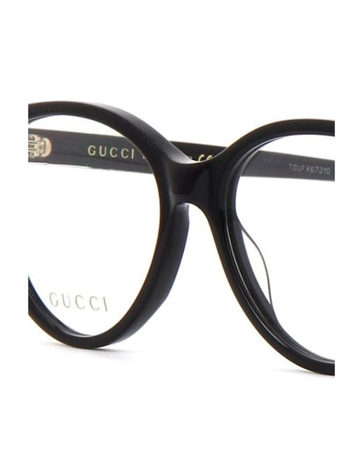Gucci White Eyewear Cat Eye Frame Glasses