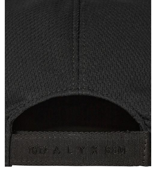 1017 ALYX 9SM Black 1017 9Sm Textured-Finish Logo Embroidered Baseball Cap for men