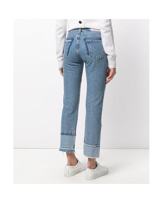 Current/Elliott Blue Logo Jeans