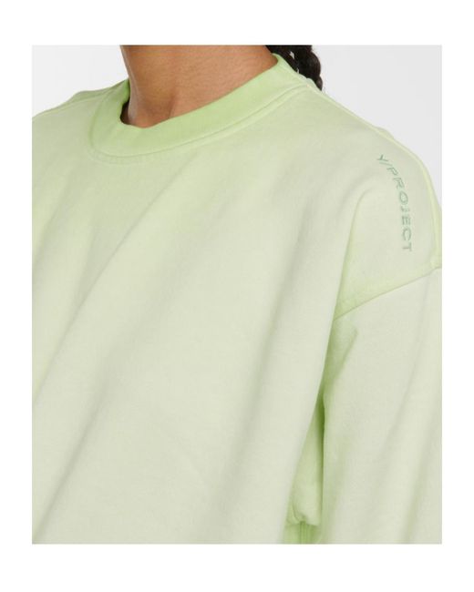 Y. Project Green Gradient Long-Sleeved Dress