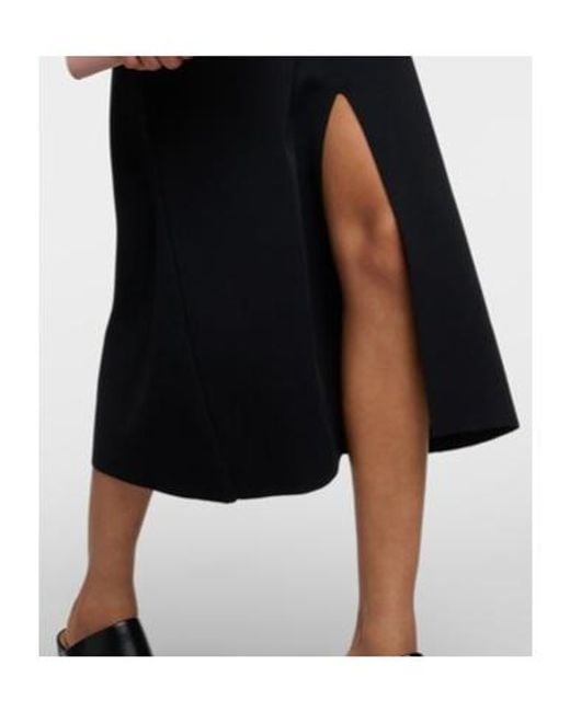 Stella McCartney Black Ruffled Midi Dress