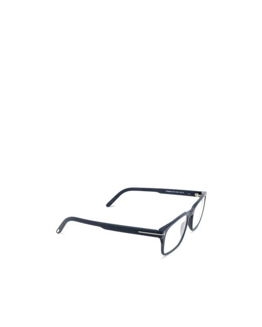 Tom Ford White Eyewear Square Frame Glasses for men