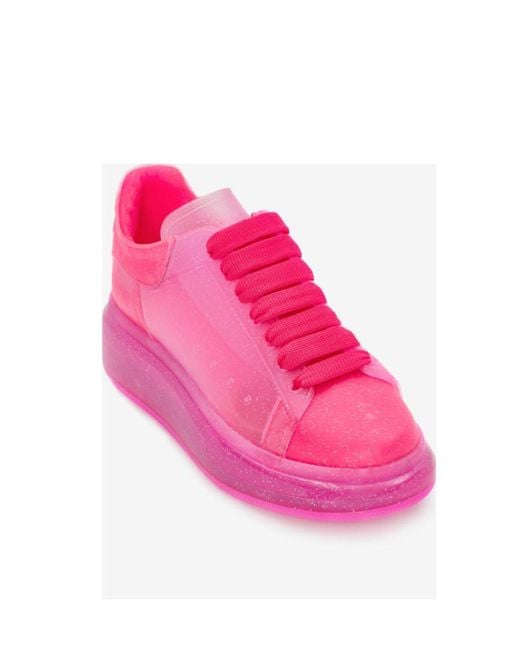 McQueen Pink Logo Sports Shoes