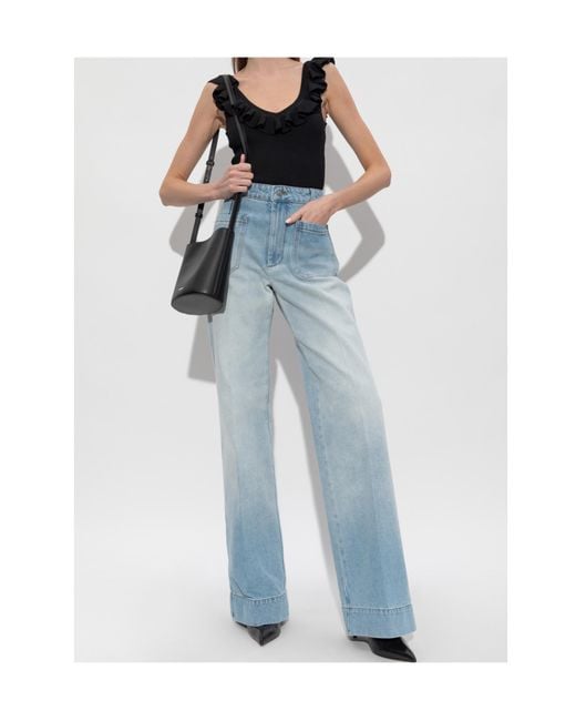 Zimmermann Black Fine-Ribbed Top