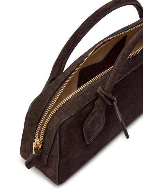 Alaïa Brown Suede Clutch
