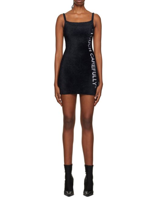 Off-White c/o Virgil Abloh Black Sleeveless Mini Dress