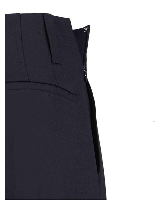 Victoria Beckham Black Wide-Leg Trousers