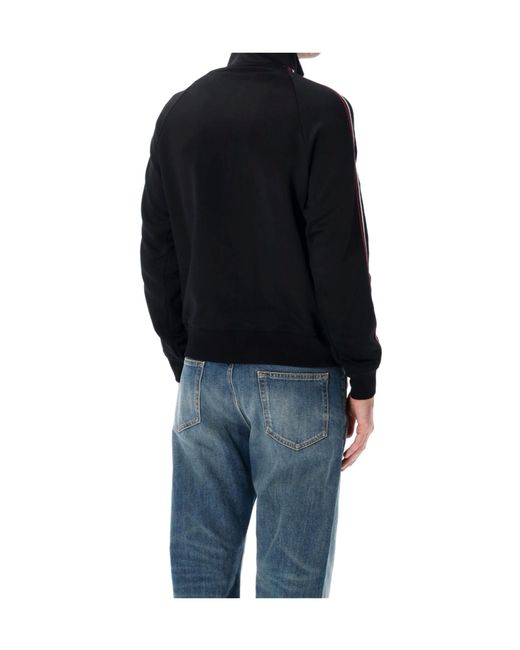 Saint Laurent Black Cassandre Track Jacket for men