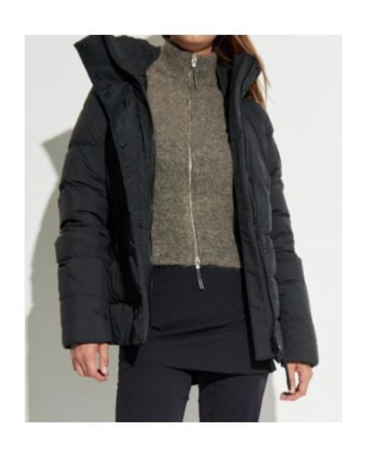 Canada Goose Black Hooded Quilted Puffer Jacket