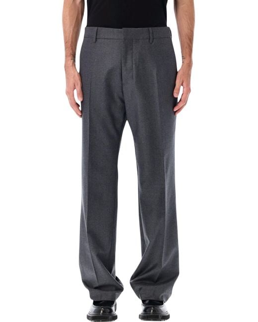 AMI Black Ami Paris Wool Classic Trousers for men