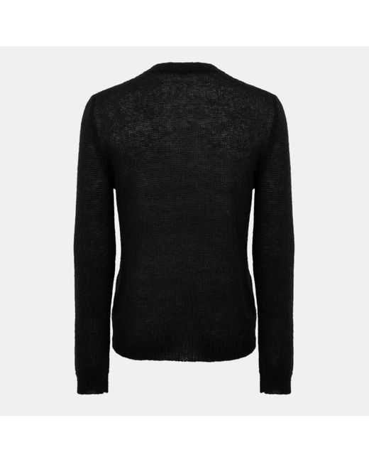 DSquared² Black Crew-Neck Knit Sweater for men