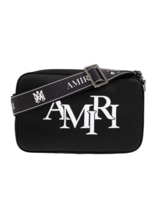 Amiri Black Letter Shoulder Bag for men
