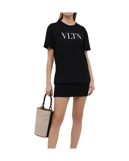 Valentino Black Logo-Print T-Shirt