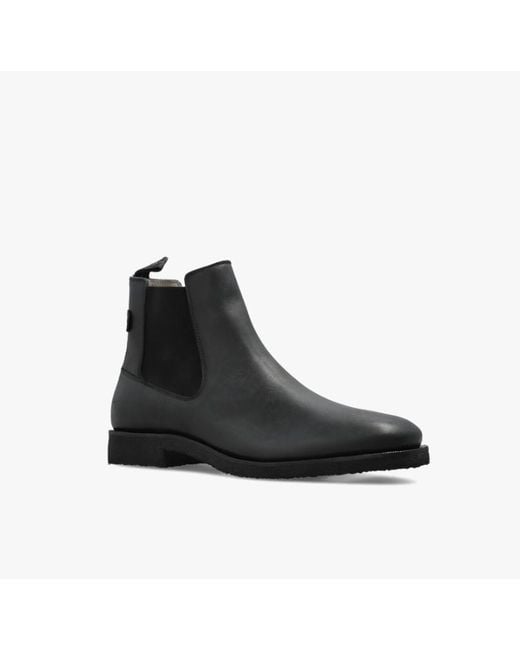 AllSaints Black Chelsea Boots With Pull Tabs for men