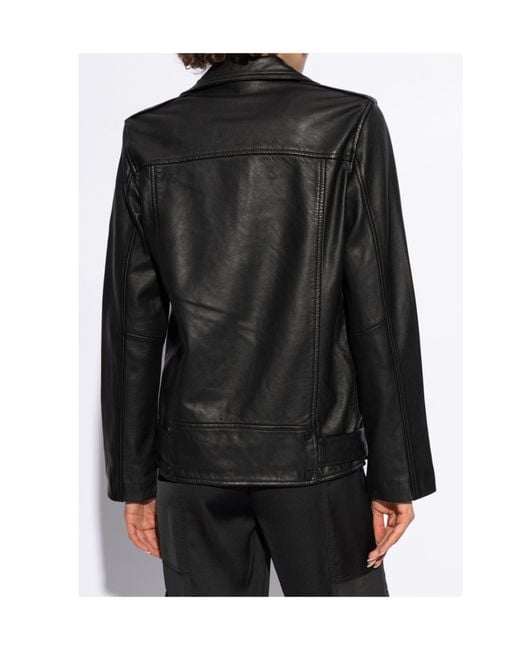 AllSaints Black Classic Biker Jacket