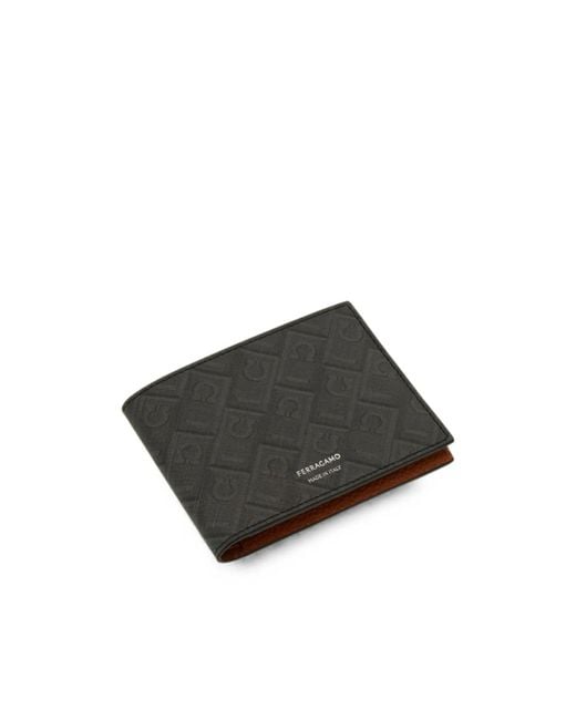Ferragamo Black Ferragamo Monogram Wallet for men