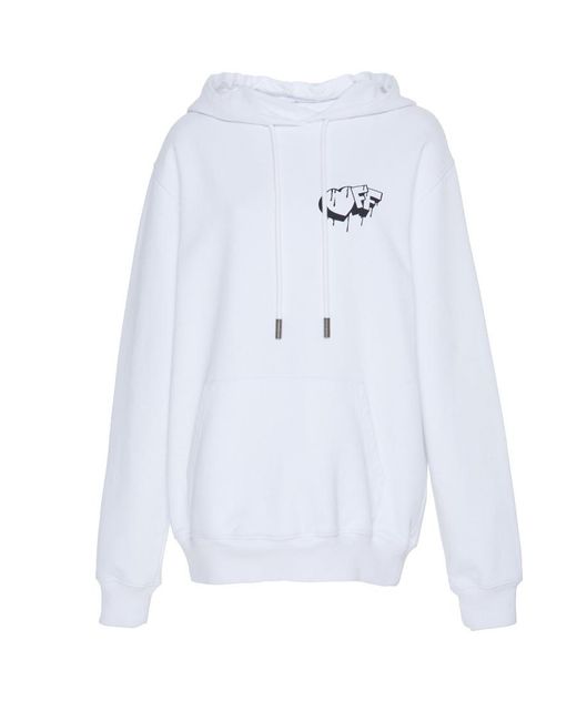 Off-White c/o Virgil Abloh White Logo Printed Sweater