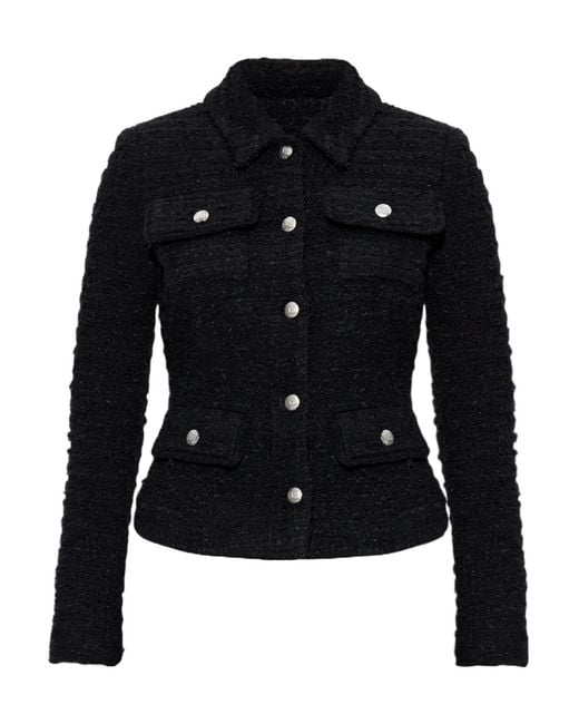 M I S B H V Black Tweed Jackets