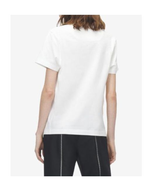 McQueen White Floral Logo T-Shirt