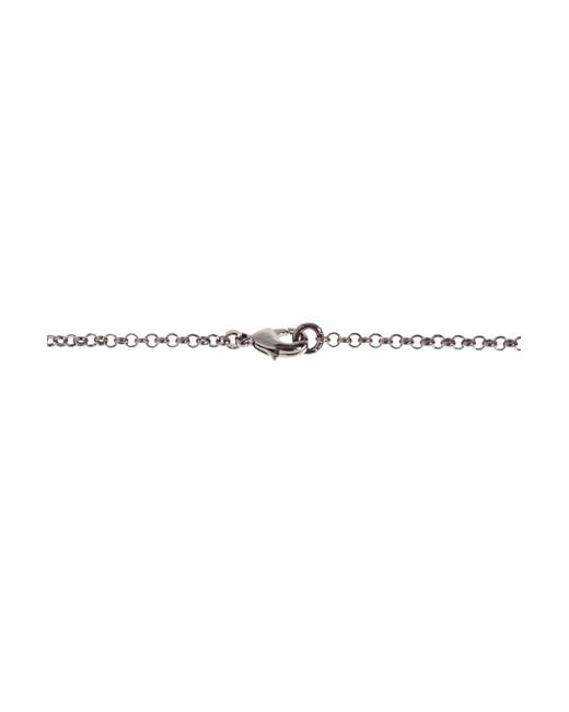Dolce & Gabbana White Dg Logo Teardrop Necklace for men