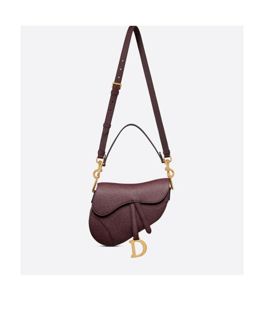 Dior Black Saddle Bag With Strap