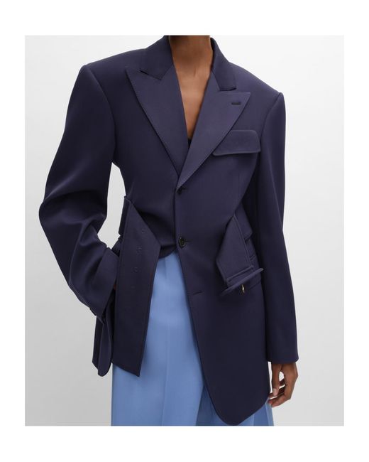 Céline Blue Colonne Jacket