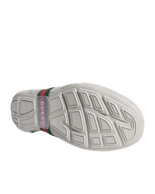 Gucci Gray Flex High-Top Sneaker