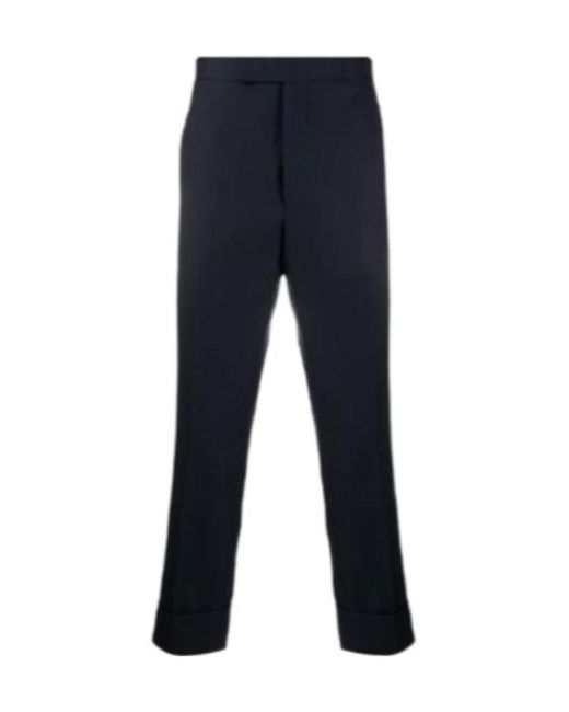 Thom Browne Blue Super 120 Tailored Trousers for men