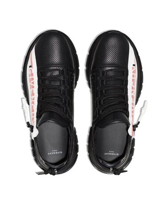 Givenchy Black Spectre Low-Top Leather Sneakers for men