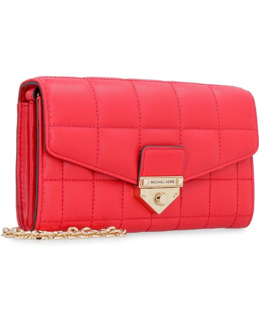 MICHAEL Michael Kors Red Soho Quilted Crossbody Bag