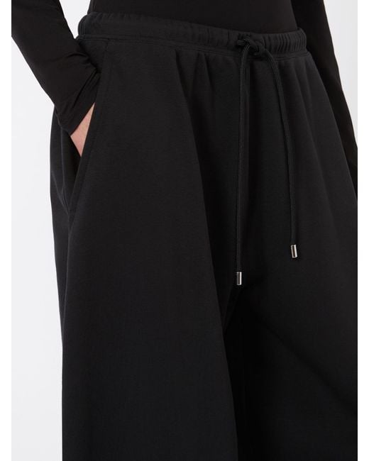 Sportmax Black Spdnespola Drawstring Elasticated-Waistband Track Pants