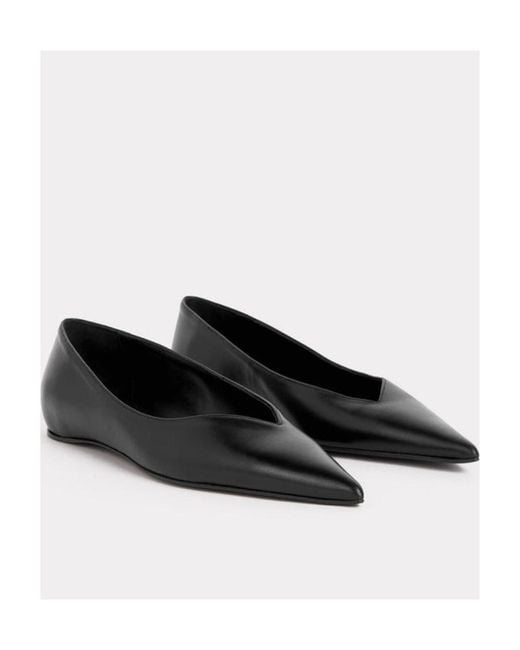 Totême Black Totême Pointed Toe Slip On Ballerinas