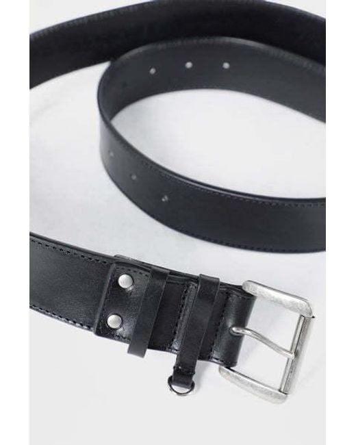 Ann Demeulemeester White Willow Buckle Belt