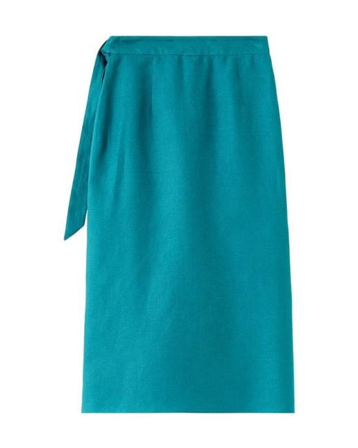 Loro Piana Blue Shelby Skirt