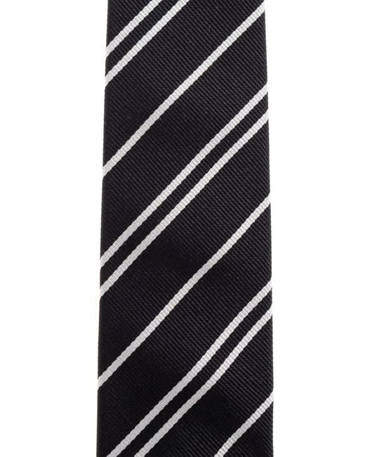 Dolce & Gabbana Black Striped Jacquard Tie for men