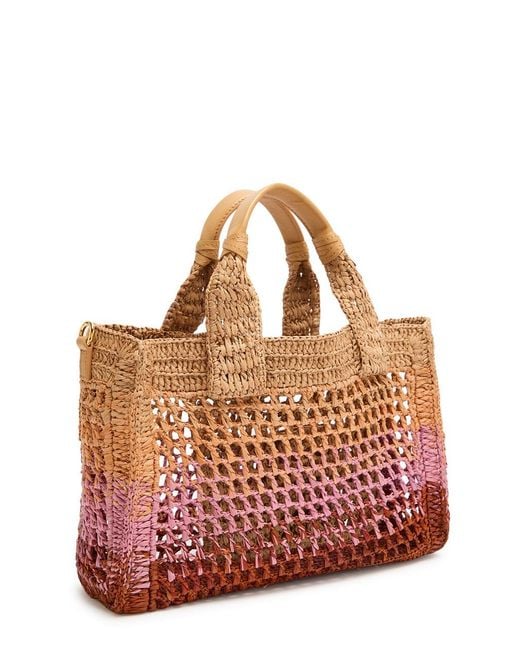 Chloé Red Handmade Raffia Bag