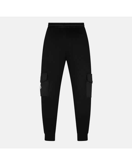 Moncler Black Elastic Waist Casual Pants for men