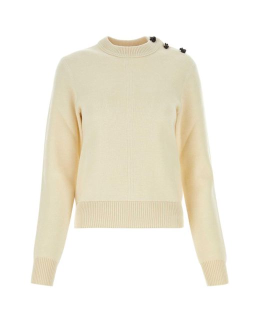Bottega Veneta Natural Ivory Wool Sweater