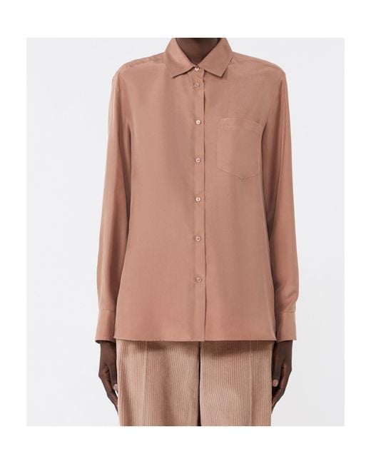 Weekend by Maxmara Pink Patch-Pocket Shirt
