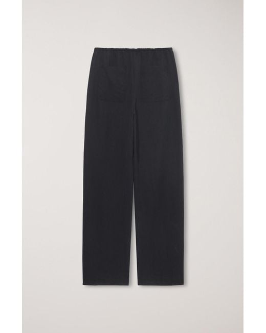 DUNST Black Drawstring Casual Pants