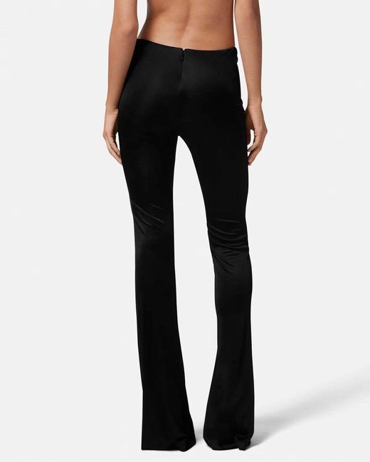 Versace Black X Dua Lipa Knotted Flared Trousers