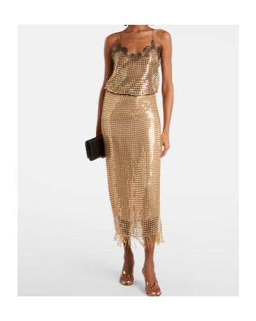 Roberto Cavalli Natural Embellished Wrap Skirt