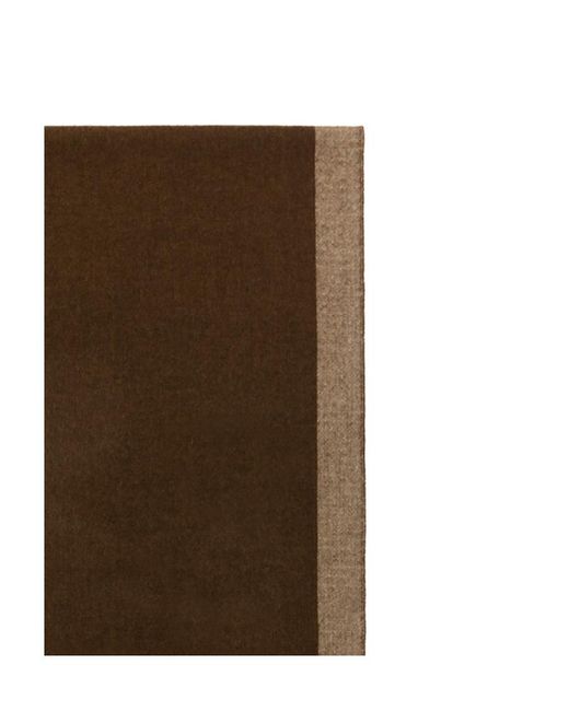 Weekend by Maxmara Brown Checkered Fringed Scarf